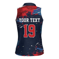 USA Ice Hockey 2026 Champions Custom Women Sleeveless Polo Shirt Legend Golden Toothless