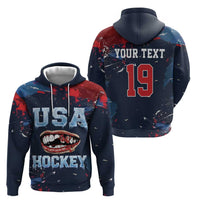 USA Ice Hockey 2026 Champions Custom Zip Hoodie Legend Golden Toothless