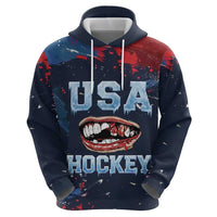 USA Ice Hockey 2026 Champions Custom Zip Hoodie Legend Golden Toothless