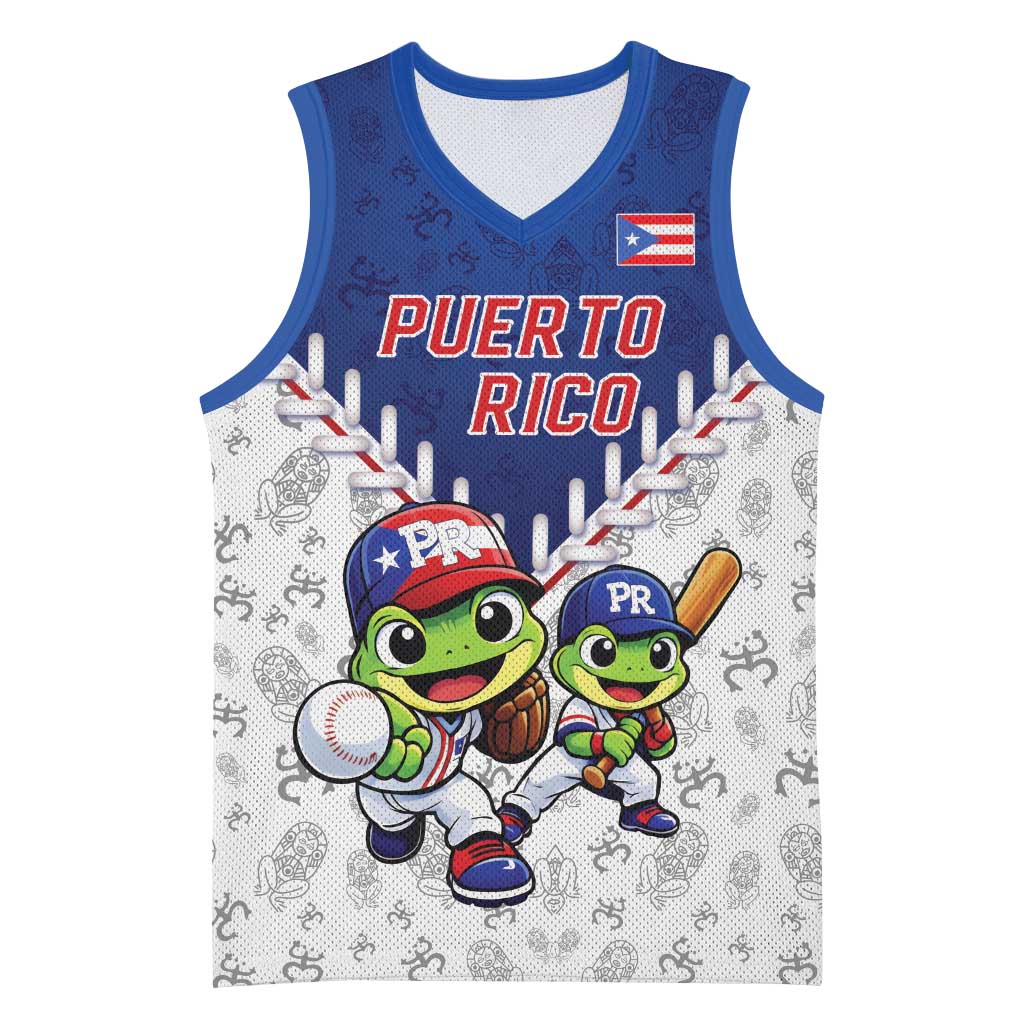 Puerto Rico Baseball Custom Basketball Jersey Boricua Coquí Baseball Mascot