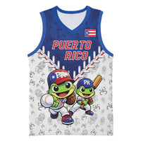 Puerto Rico Baseball Custom Basketball Jersey Boricua Coquí Baseball Mascot