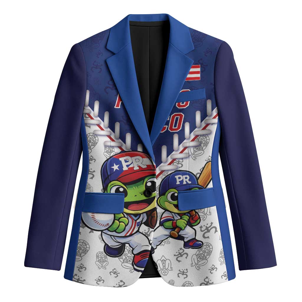 Puerto Rico Baseball Custom Blazer Boricua Coquí Baseball Mascot