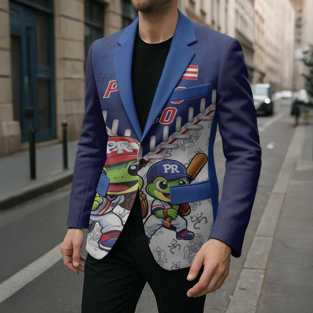 Puerto Rico Baseball Custom Blazer Boricua Coquí Baseball Mascot