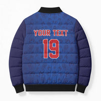 Puerto Rico Baseball Custom Bomber Puffer Jacket Boricua Coquí Baseball Mascot