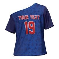 Puerto Rico Baseball Custom Cross Shoulder Shirt Boricua Coquí Baseball Mascot
