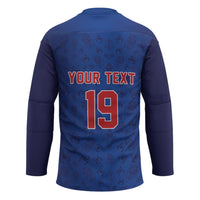 Puerto Rico Baseball Custom Hockey Jersey Boricua Coquí Baseball Mascot