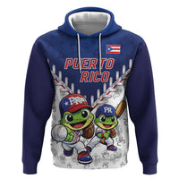 Puerto Rico Baseball Custom Hoodie Boricua Coquí Baseball Mascot