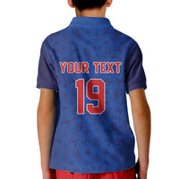 Puerto Rico Baseball Custom Kid Polo Shirt Boricua Coquí Baseball Mascot