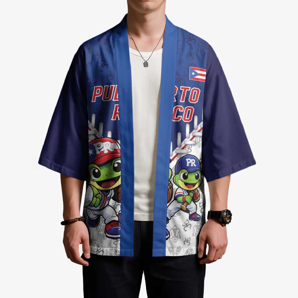 Puerto Rico Baseball Custom Kimono Boricua Coquí Baseball Mascot