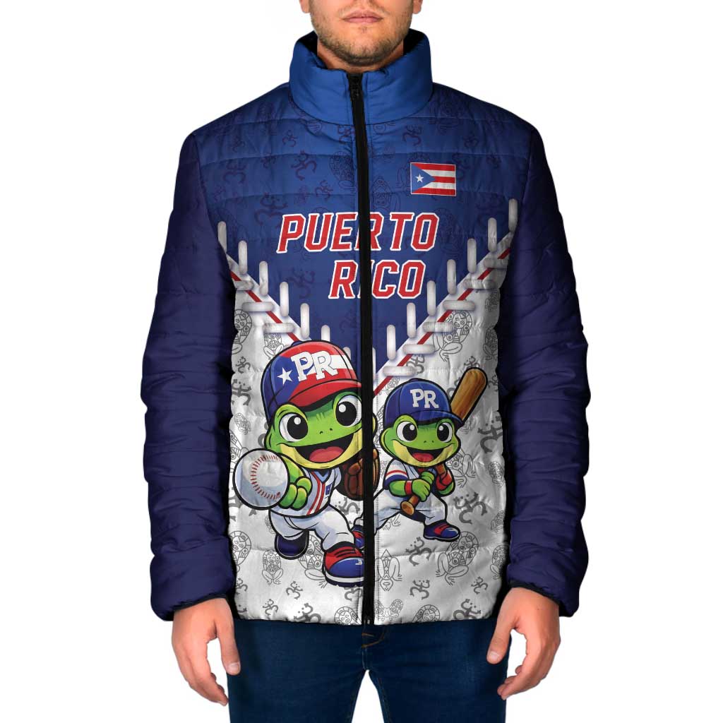 Puerto Rico Baseball Custom Padded Jacket Boricua Coquí Baseball Mascot