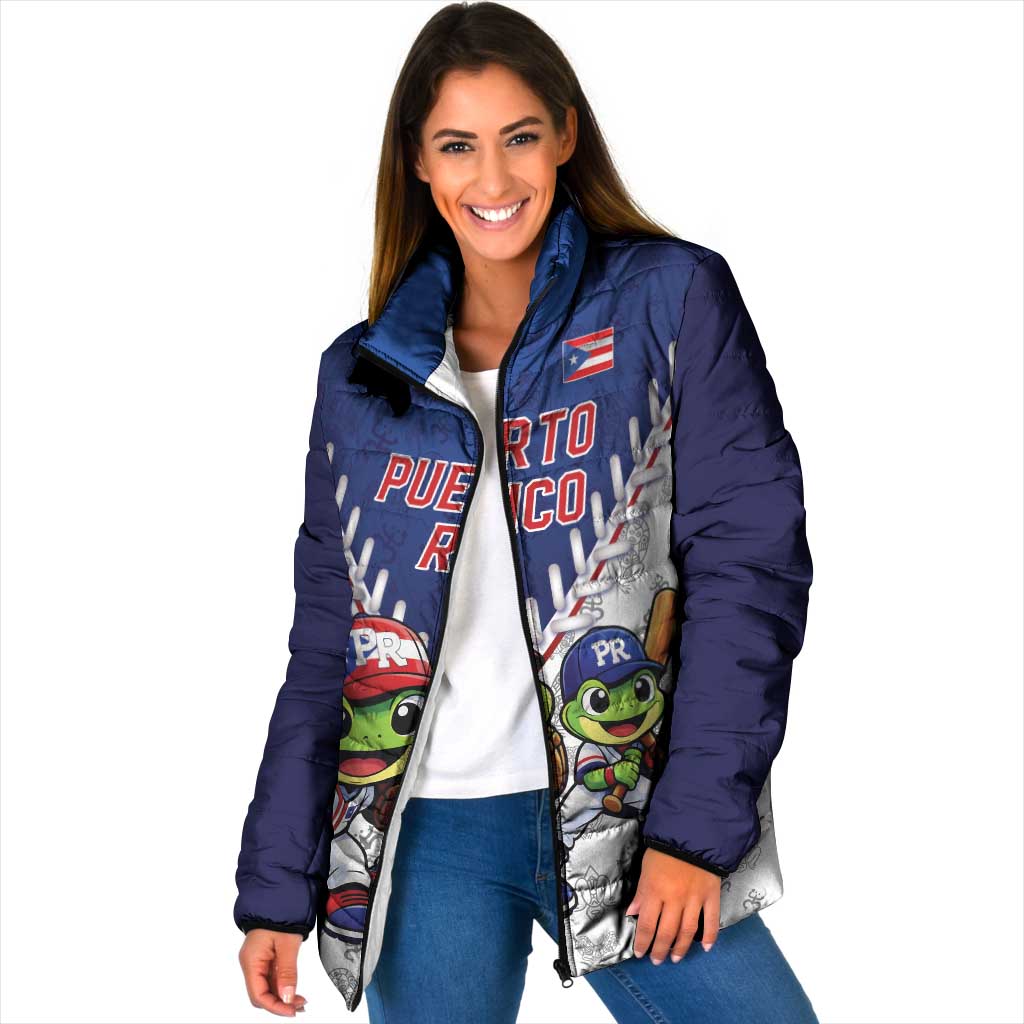 Puerto Rico Baseball Custom Padded Jacket Boricua Coquí Baseball Mascot