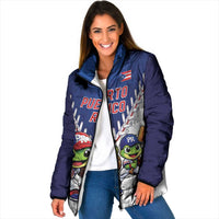Puerto Rico Baseball Custom Padded Jacket Boricua Coquí Baseball Mascot