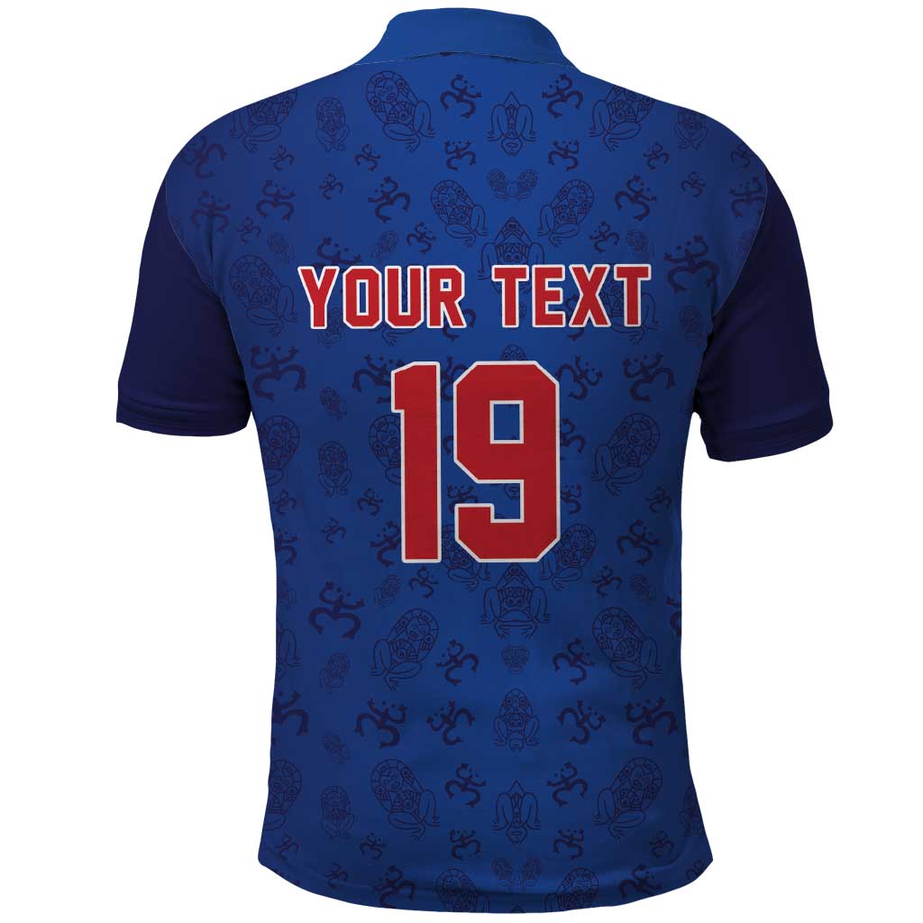 Puerto Rico Baseball Custom Polo Shirt Boricua Coquí Baseball Mascot