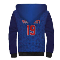 Puerto Rico Baseball Custom Sherpa Hoodie Boricua Coquí Baseball Mascot