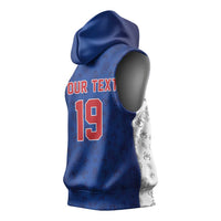 Puerto Rico Baseball Custom Sleeveless Hoodie Boricua Coquí Baseball Mascot