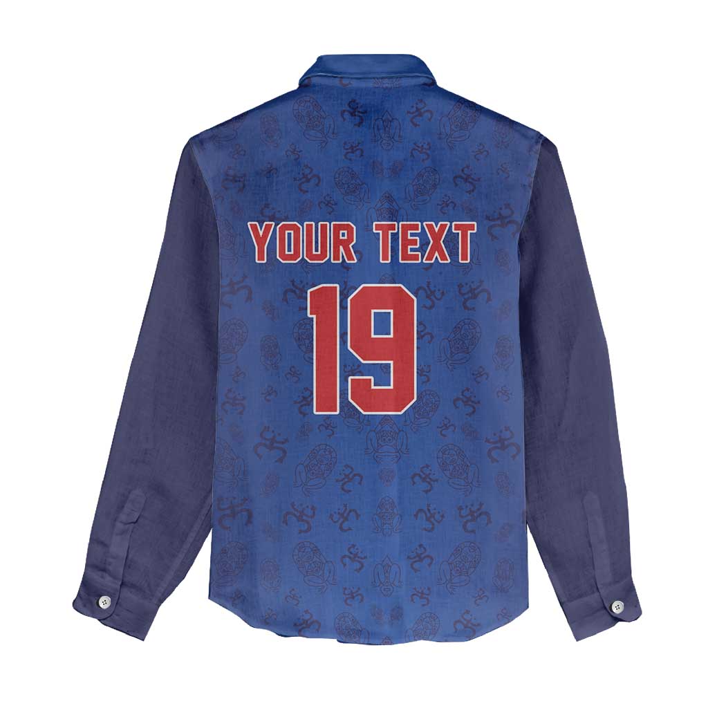 Puerto Rico Baseball Custom Women Casual Shirt Boricua Coquí Baseball Mascot