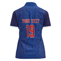 Puerto Rico Baseball Custom Women Polo Shirt Boricua Coquí Baseball Mascot