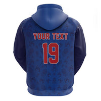 Puerto Rico Baseball Custom Zip Hoodie Boricua Coquí Baseball Mascot
