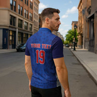 Puerto Rico Baseball Custom Zipper Polo Shirt Boricua Coquí Baseball Mascot