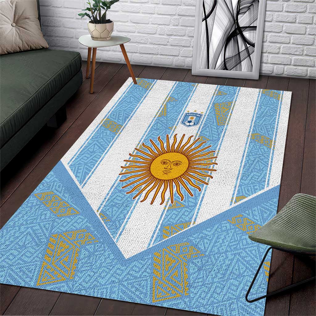 World Football 2026 Argentina Area Rug La Albiceleste Pride Sun of May