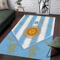 World Football 2026 Argentina Area Rug La Albiceleste Pride Sun of May