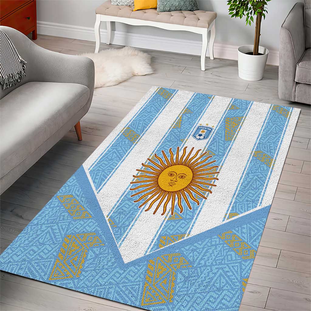 World Football 2026 Argentina Area Rug La Albiceleste Pride Sun of May
