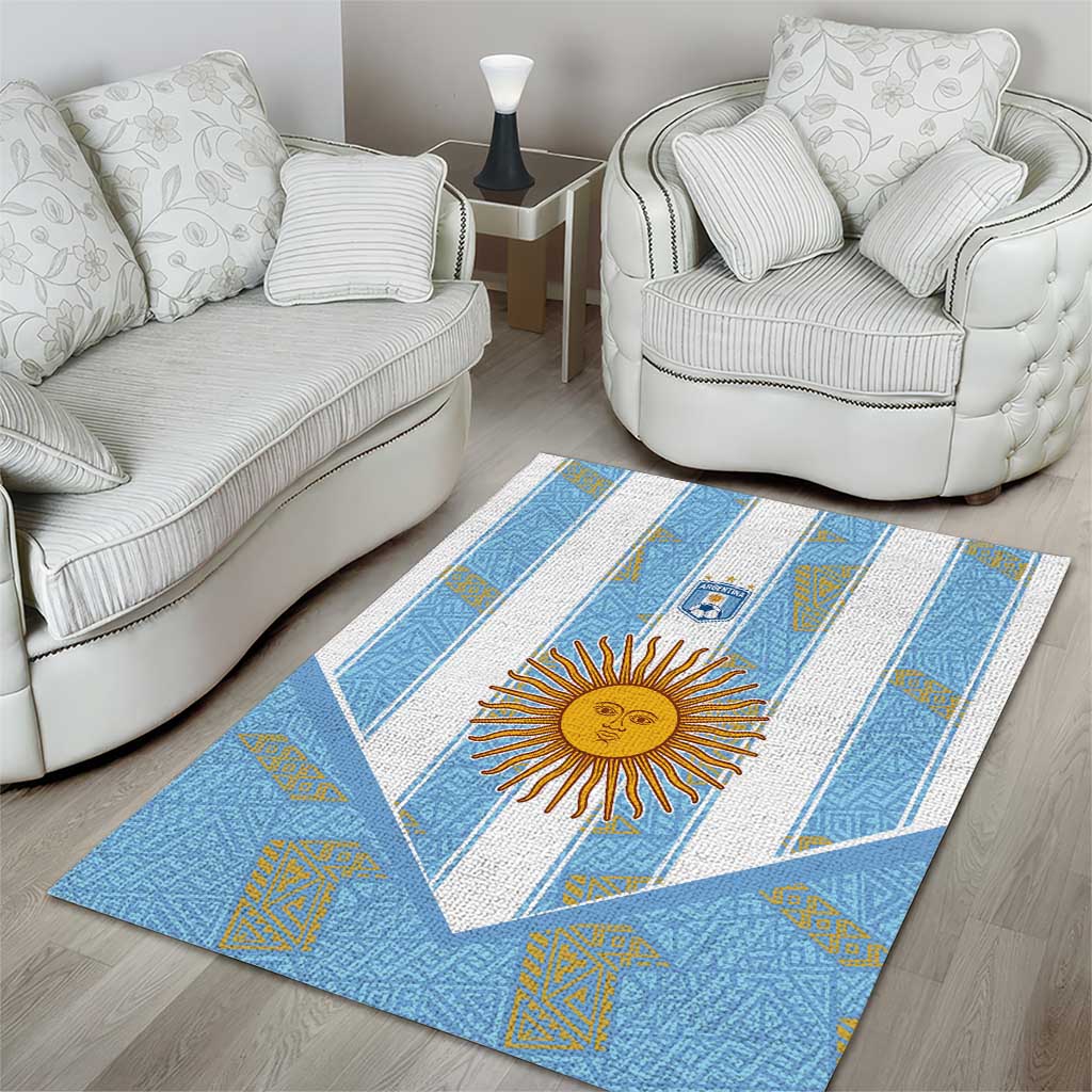 World Football 2026 Argentina Area Rug La Albiceleste Pride Sun of May