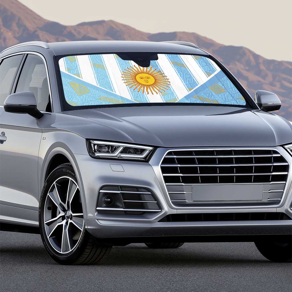 World Football 2026 Argentina Auto Sun Shade La Albiceleste Pride Sun of May
