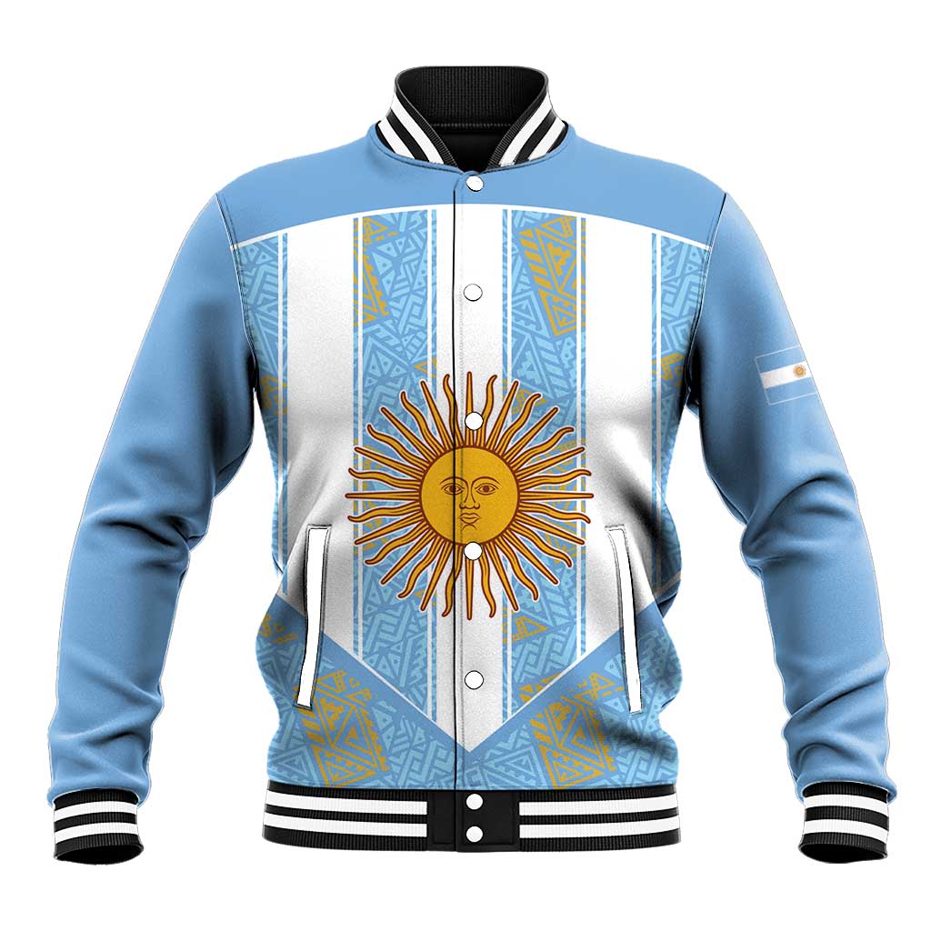 Custom World Football 2026 Argentina Baseball Jacket La Albiceleste Pride Sun of May