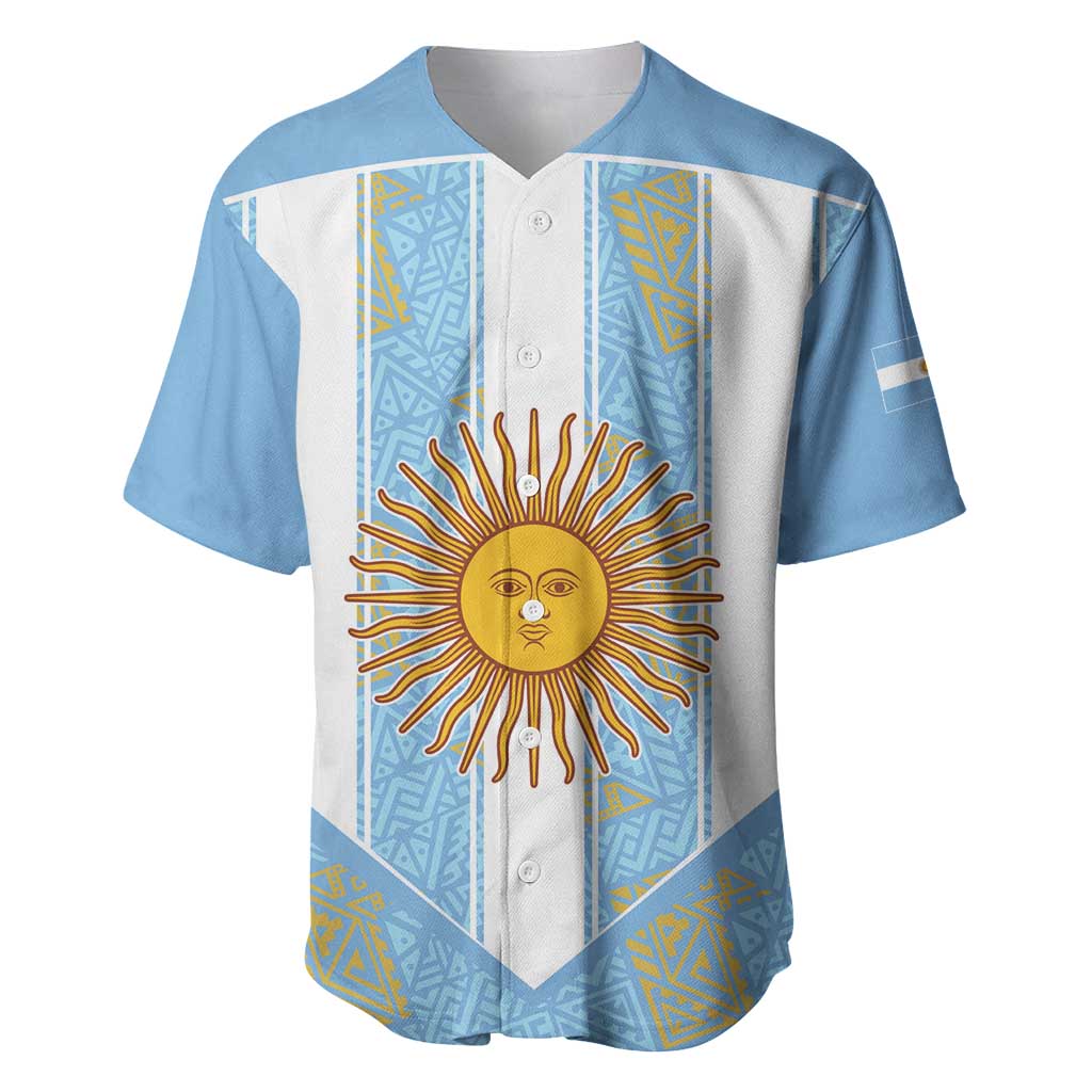 Custom World Football 2026 Argentina Baseball Jersey La Albiceleste Pride Sun of May