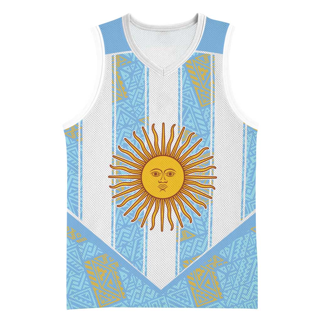 Custom World Football 2026 Argentina Basketball Jersey La Albiceleste Pride Sun of May