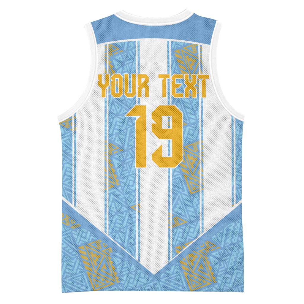 Custom World Football 2026 Argentina Basketball Jersey La Albiceleste Pride Sun of May