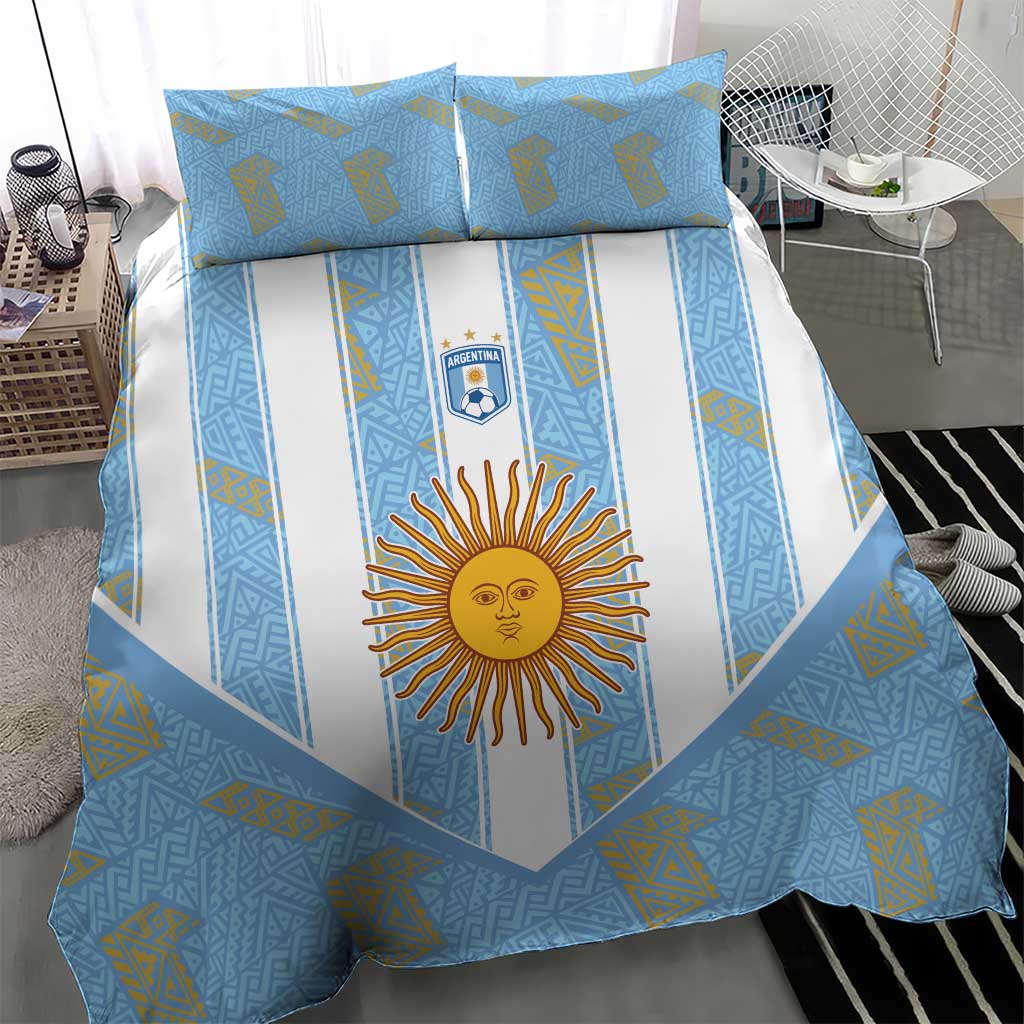 World Football 2026 Argentina Bedding Set La Albiceleste Pride Sun of May