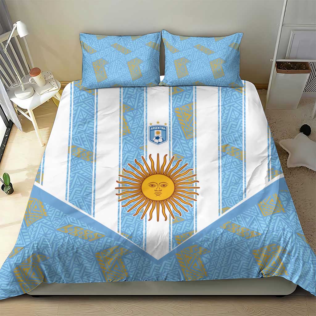 World Football 2026 Argentina Bedding Set La Albiceleste Pride Sun of May