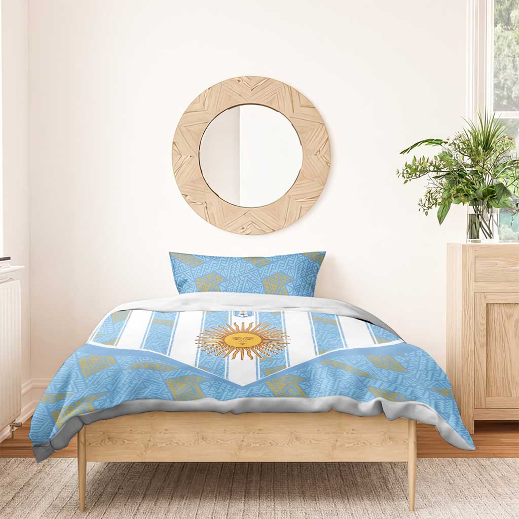 World Football 2026 Argentina Bedding Set La Albiceleste Pride Sun of May