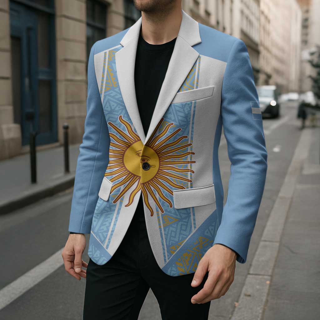 Custom World Football 2026 Argentina Blazer La Albiceleste Pride Sun of May