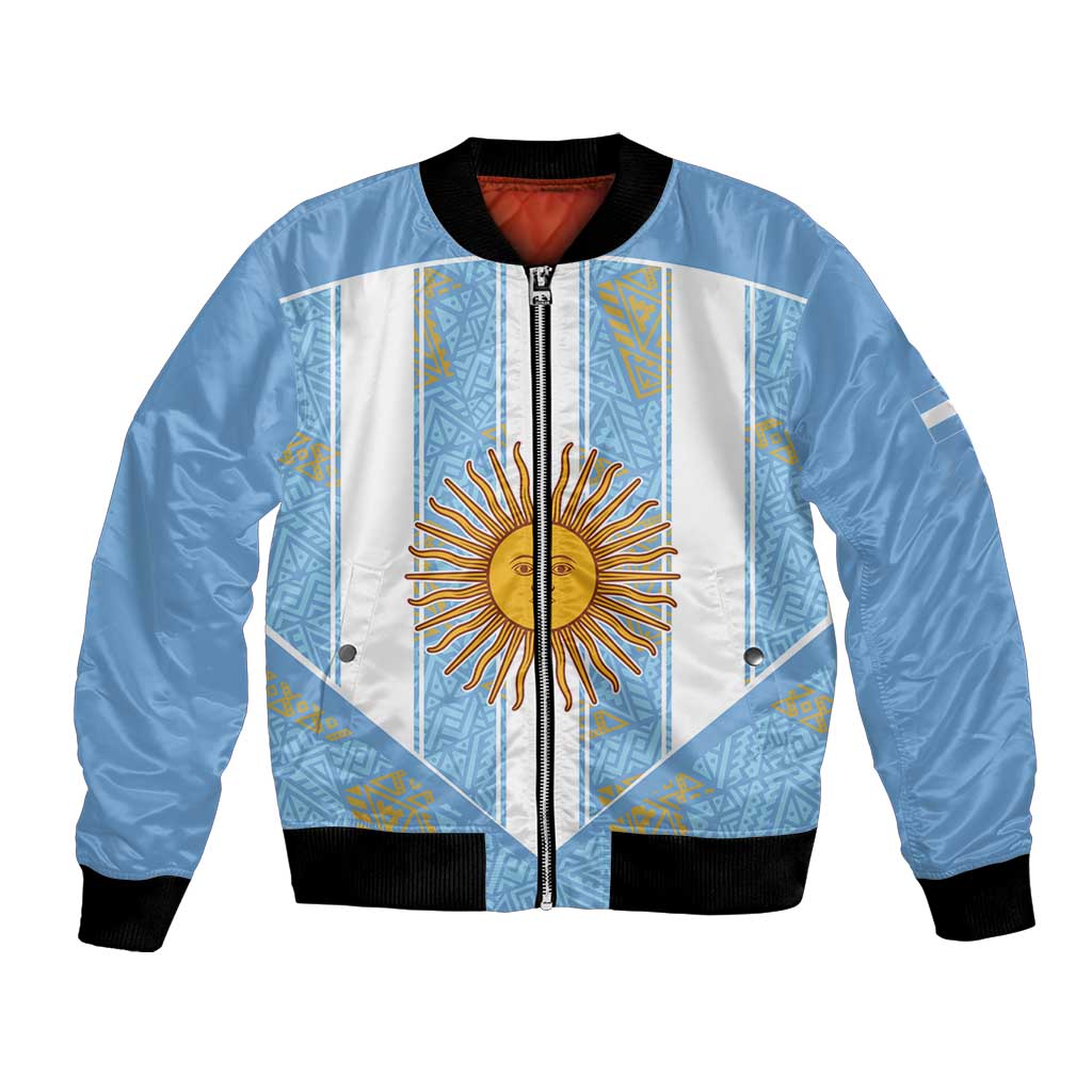 Custom World Football 2026 Argentina Bomber Jacket La Albiceleste Pride Sun of May