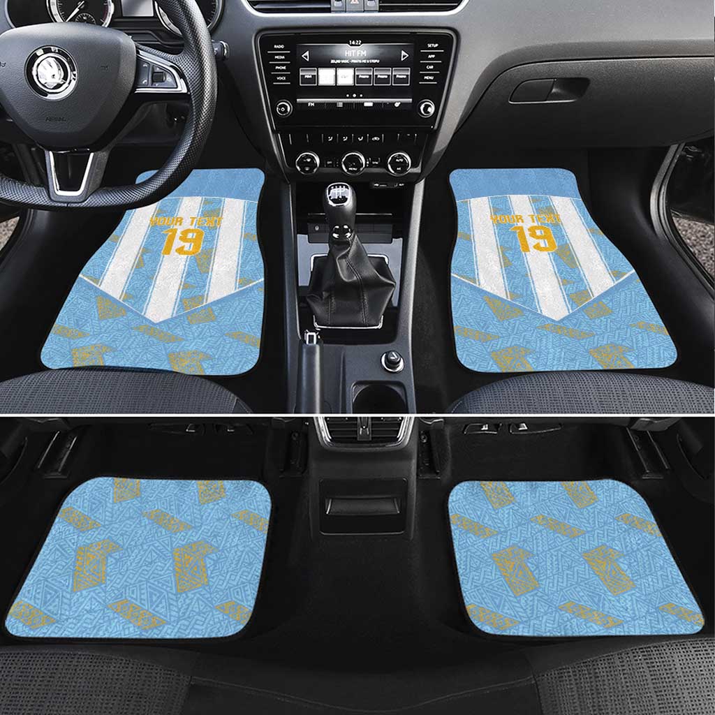 Custom World Football 2026 Argentina Car Mats La Albiceleste Pride Sun of May