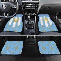 Custom World Football 2026 Argentina Car Mats La Albiceleste Pride Sun of May