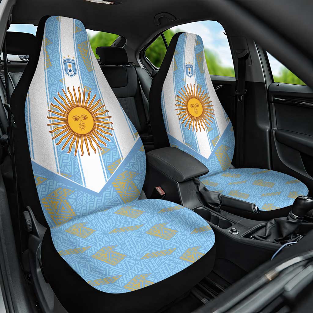 World Football 2026 Argentina Car Seat Cover La Albiceleste Pride Sun of May
