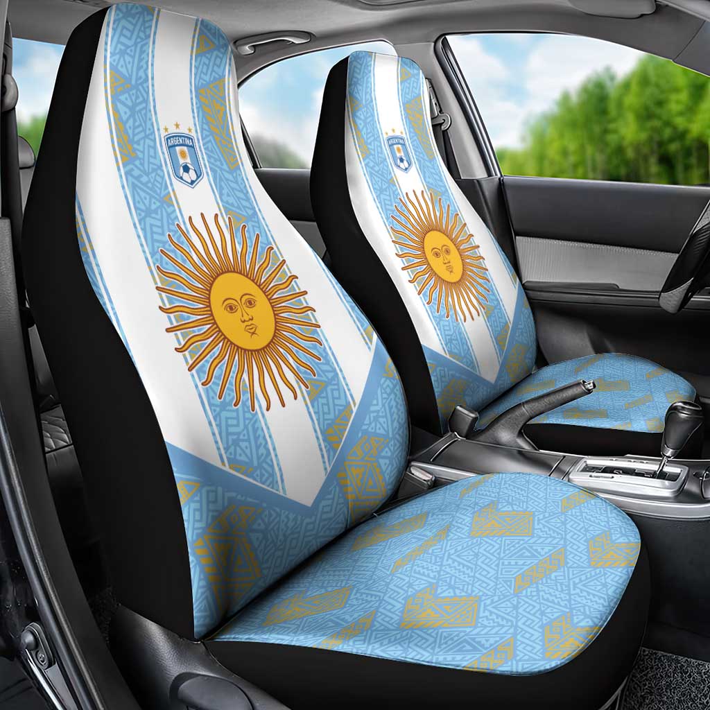 World Football 2026 Argentina Car Seat Cover La Albiceleste Pride Sun of May