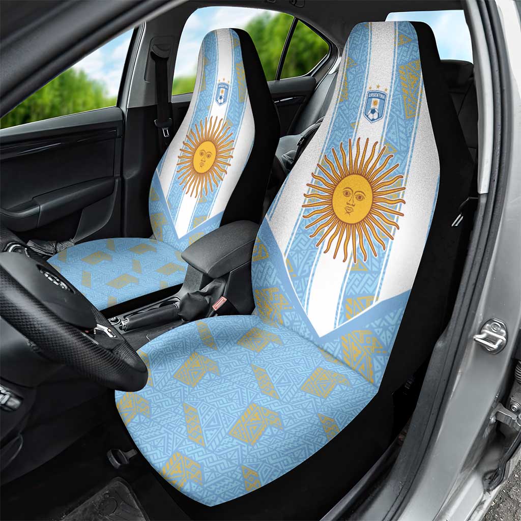 World Football 2026 Argentina Car Seat Cover La Albiceleste Pride Sun of May