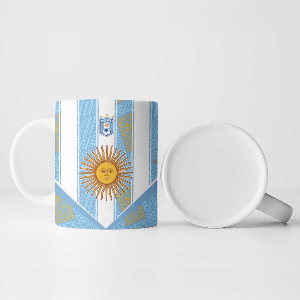 Custom World Football 2026 Argentina Ceramic Mug La Albiceleste Pride Sun of May
