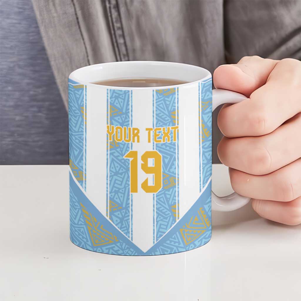 Custom World Football 2026 Argentina Ceramic Mug La Albiceleste Pride Sun of May