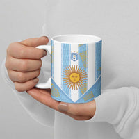 Custom World Football 2026 Argentina Ceramic Mug La Albiceleste Pride Sun of May