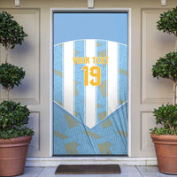 Custom World Football 2026 Argentina Door Cover La Albiceleste Pride Sun of May