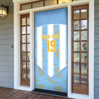 Custom World Football 2026 Argentina Door Cover La Albiceleste Pride Sun of May