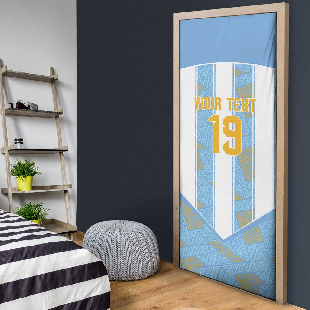 Custom World Football 2026 Argentina Door Cover La Albiceleste Pride Sun of May
