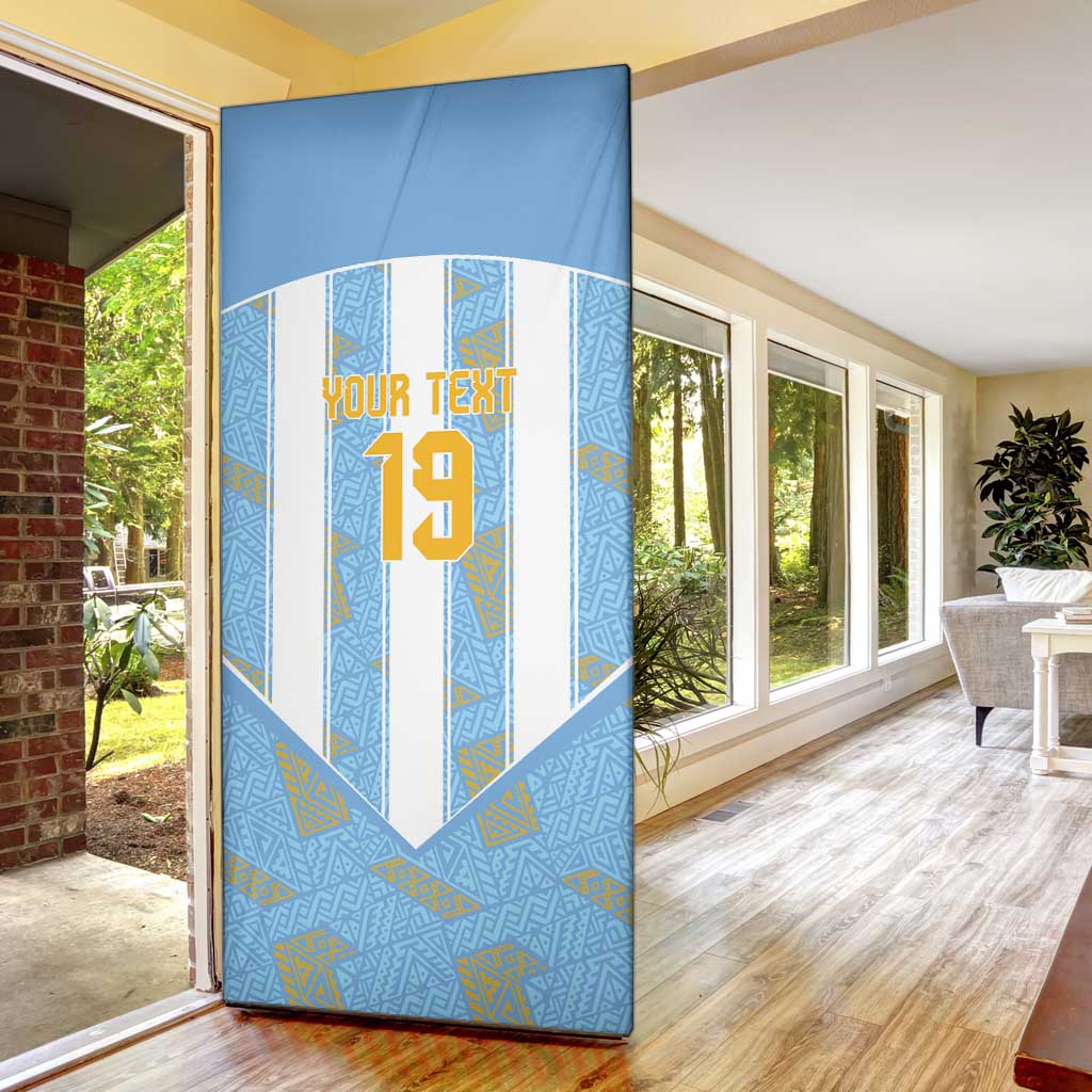 Custom World Football 2026 Argentina Door Cover La Albiceleste Pride Sun of May