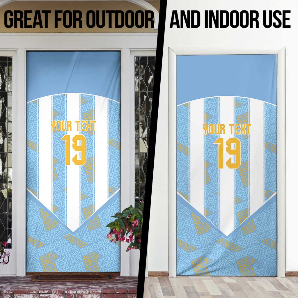 Custom World Football 2026 Argentina Door Cover La Albiceleste Pride Sun of May